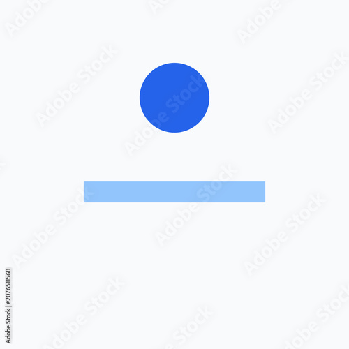 Minimalist Blue Circle and Bar Chart Infographic Design