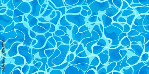 Fotografía Water ripple pattern a seamless vector illustration in shades of blue
