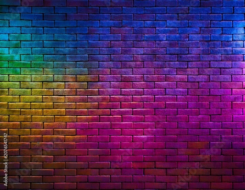 vibrant neon brick wall background neon brick wall background bright colorful eye catching glowing fluorescent