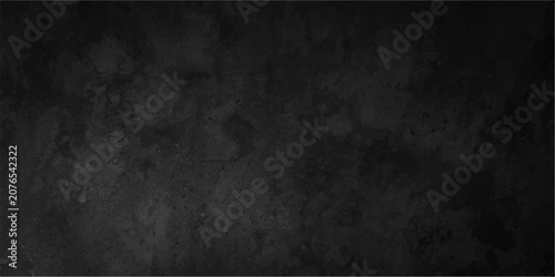 Tableau sur toile Black grunge texture background with abstract concrete surface, soft center glow