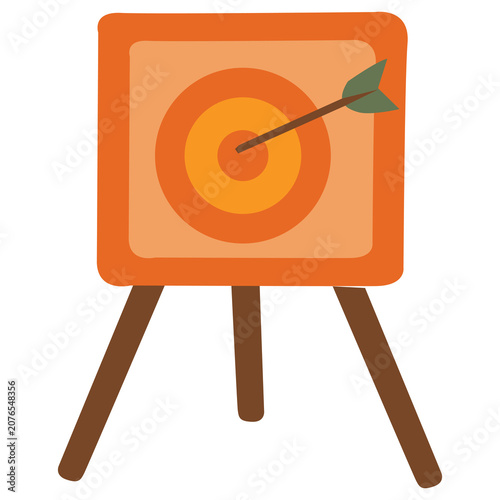 Bild auf Leinwand Archery Target Board Icon Illustration