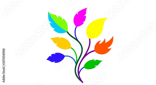 Colorful illustration of a plant.