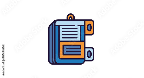 Colorful illustration of a printer.