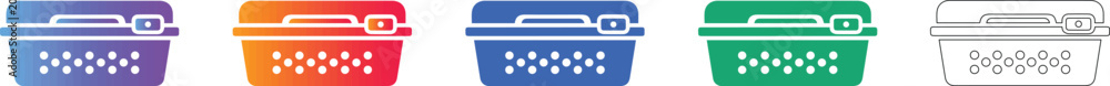 Fototapeta premium Storage Basket Container Icons