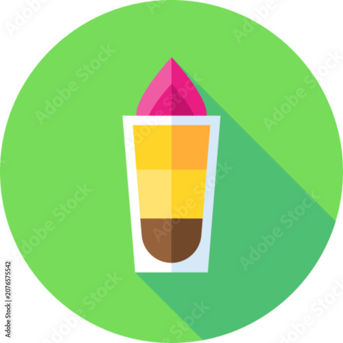 Valokuva B52 Cocktail Drink Shot Alcohol Bar Icon