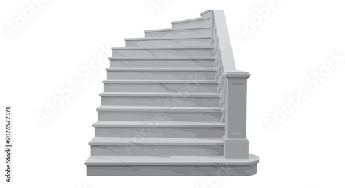 Gray Staircase Steps Architecture Detail.