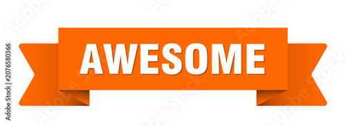 фотографія awesome ribbon isolated on transparent background. awesome ribbon