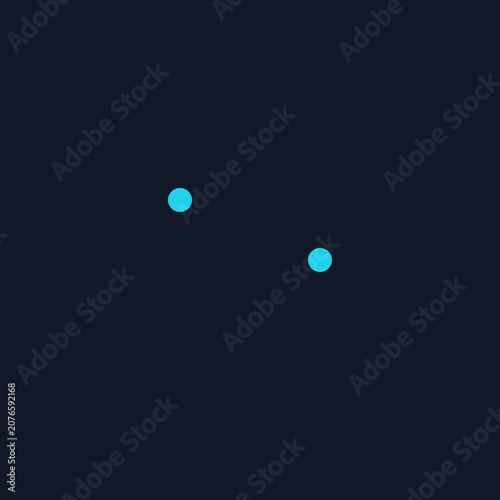 Abstract Digital Network Visualization with Connected Nodes and Bright Blue Highlights