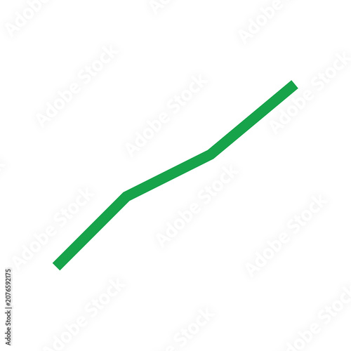 Business Growth Illustration Showing Increasing Trend Line in a Modern Style