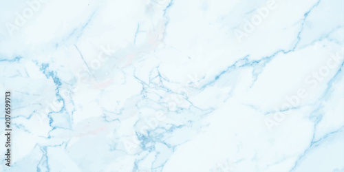 Obraz na plátně A cool, light blue and white marble texture with subtle veins creates a sophisticated and elegant background, evoking a sense of luxury and refinement