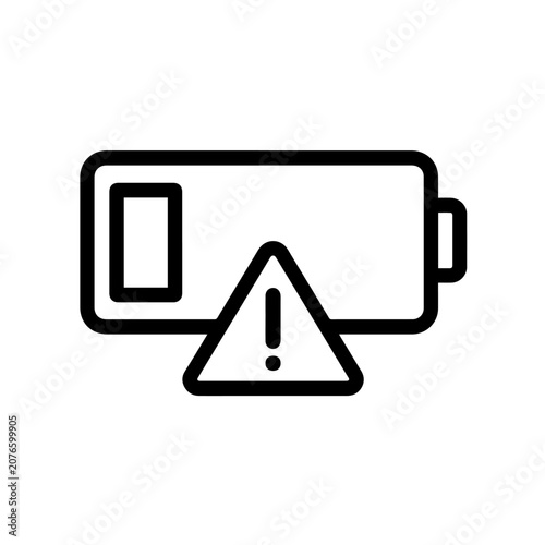 Low Battery Warning Light icon design