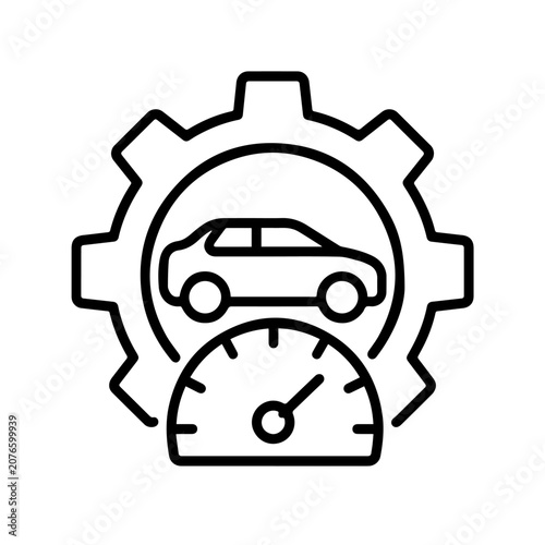 Sistem Drive and Performa icon design