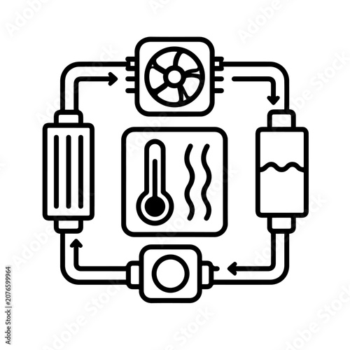 Thermal Management System Icon design
