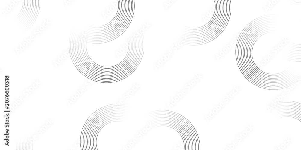 Fototapeta premium Black & white gradient wavy pattern tech circle lines like stripes dynamic abstract vector illustrator design with modern minimalist background used as presentation, digital art, motion, graphics etc