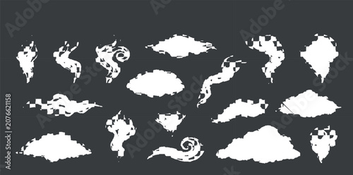 Seamless Black and White Abstract Animal Silhouette Pattern Vector Background with Cat Bear Lion Icons for Nature Art Tattoo Halloween Design Illustration
