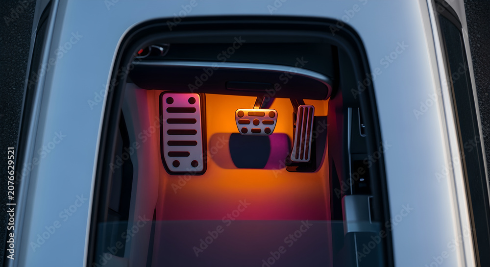 Fototapeta premium Car Trunk Open View