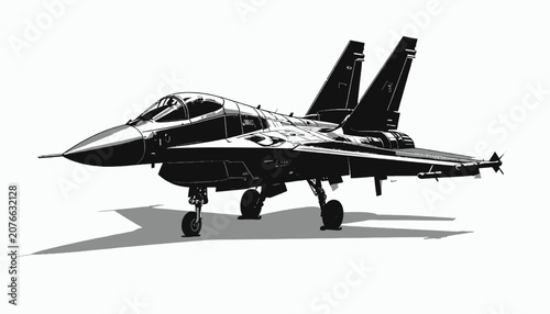 Photos Fighter Jet Military Aircraft Black.
