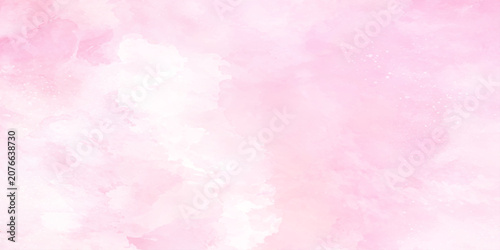 Blush cloudy pink watercolor texture background with elegant  foil splatters and artistic wash or Soft beautiful abstract light pink watercolor background.