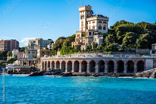 Turcke Castle at Capo di Santa Chiara, Genoa, Italy