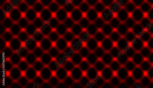 P2-1 Glowing Red Neon Grid Abstract Background