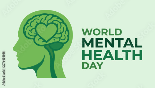 World mental health day awareness graphic