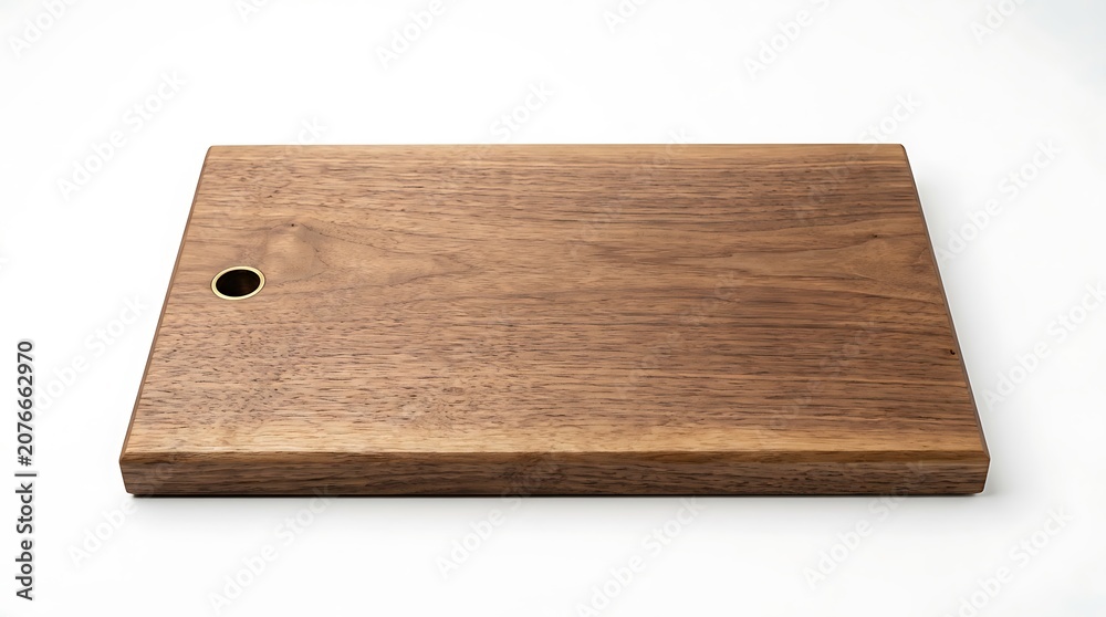 Fototapeta premium Wooden cutting board with hole.