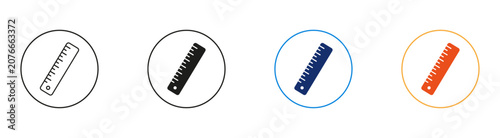 Fotografie Ruler icon set