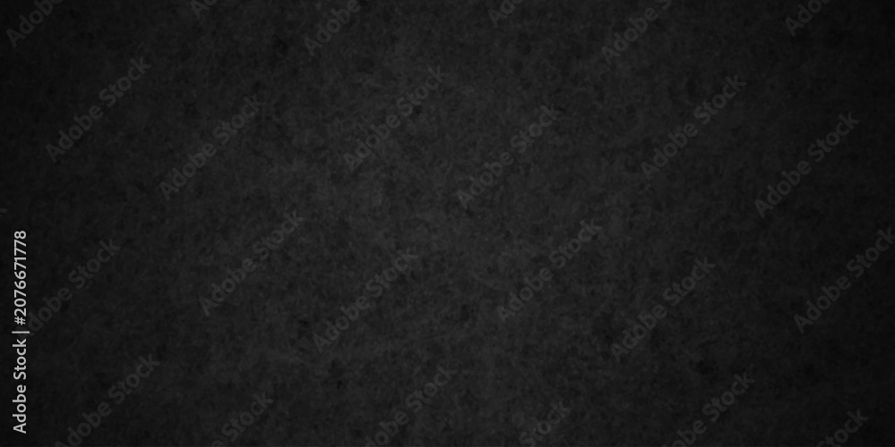 Fototapeta premium Black parchment paper blackboard chalkboard texture. black concrete wall texture vintage grunge charcoal rough, distress backdrop background. Distressed dark black old wall paper grunge background.