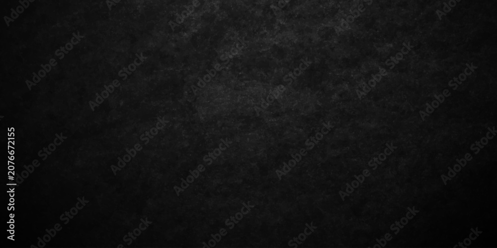 Obraz premium Distressed dark black old wall paper grunge background. black blackboard chalkboard texture. black concrete wall texture vintage grunge charcoal rough, distress backdrop background.