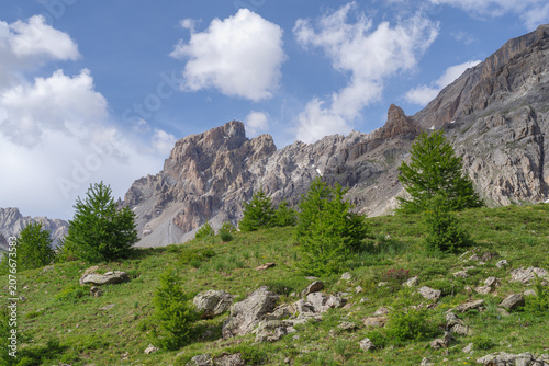 Chambeyron massif, Cottian Alps on the border between France and Italy