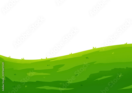 Fotografia green grass on white background