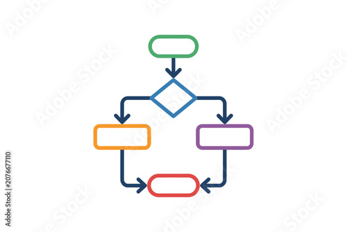 Flowchart Diagram Infographic Template