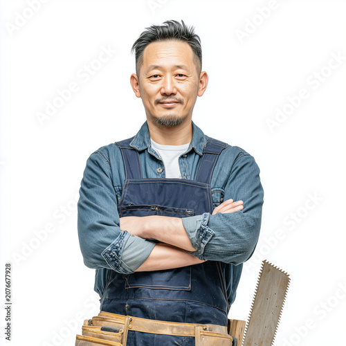 Experienced Craftsman with Crossed Arms, Skilled Worker and Professional Concept