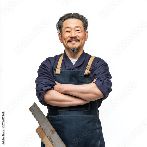Experienced Craftsman with Crossed Arms, Skilled Worker and Professional Concept