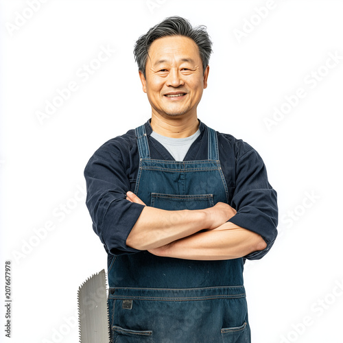 Experienced Craftsman with Crossed Arms, Skilled Worker and Professional Concept