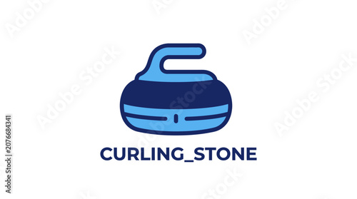 Curling stone sports equipment object.