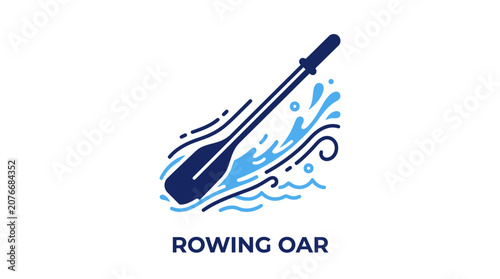 Tableau sur toile Rowing Oar Sports Equipment.