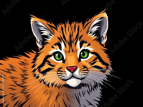 Furry friend's simple outline, perfect for graphics and design projects, simple shapes, cartoon characters