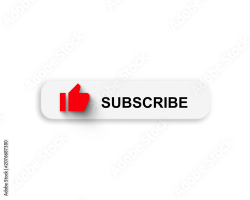 Grooved Neumorphic Subscribe Button Vector Set with Notification Bell, Cursor, and Like Icons for Social Media, Video Streaming, and Modern Web Interface Design