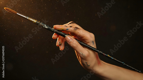 Woman Painter Hands