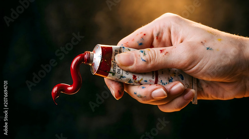 Woman Painter Hands