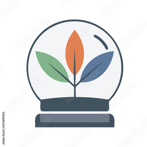 Geometric Snow Globe Imagination