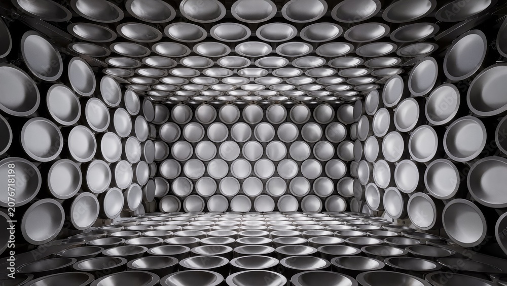 Obraz premium architecture interior with geometric
