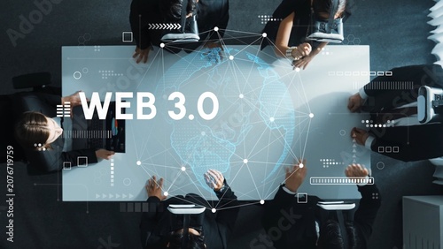 Canvas Print Collaborative Strategy Session on Future Technologies and Innovations in Web 3