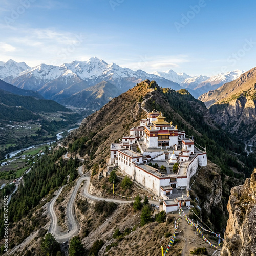 Aerial view of the ancient ...
