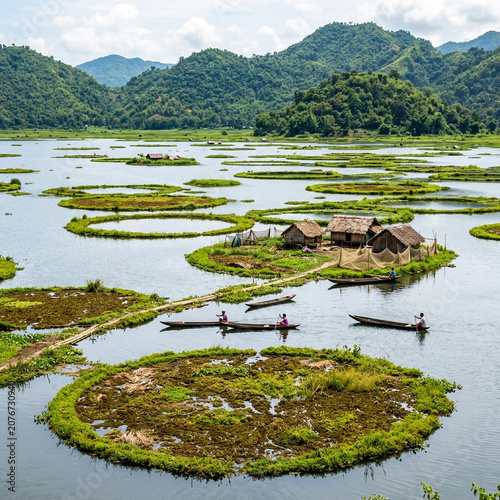 Loktak Lake Floating Phumdi...