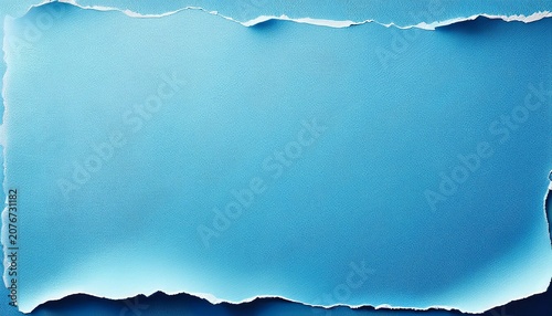 Light Blue Paper With Torn Edges Texture For Using As Text Box