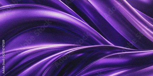 Schilderij op canvas Purple draped fabric a luxurious satin texture with flowing curves and soft high