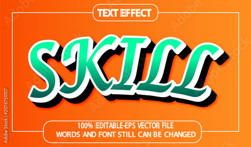 Foto Text effect Skill