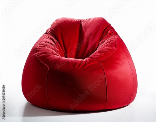 red velvet beanbag chair isolated white background image soft red beanbag seat on white background luxury red velvet floor beanbag isolated product